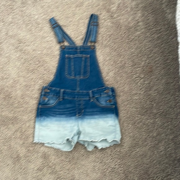 Justice ombré overalls shorts size 14 - Picture 1 of 2
